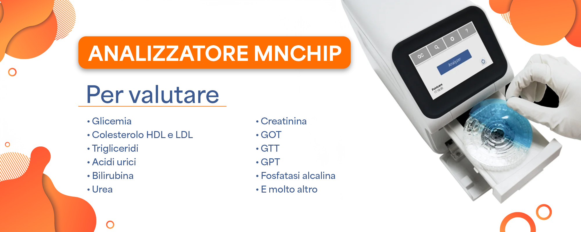 Analizzatore biochimico MNCHIP